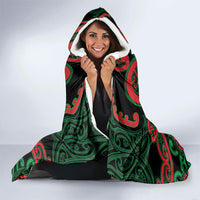 Aotearoa Ngai Tuhoe Hooded Blanket Maori Tribal Pattern LT05 - Polynesian Pride