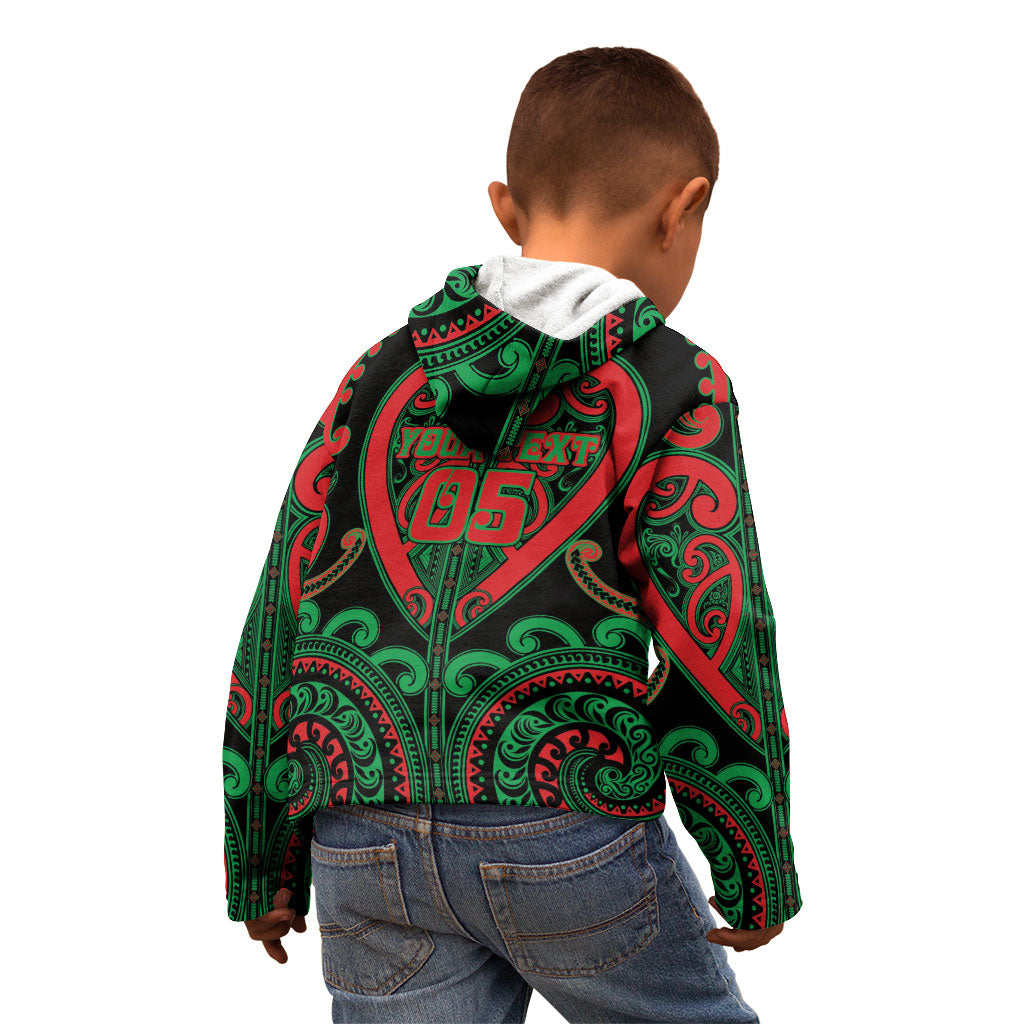 Custom Aotearoa Ngai Tuhoe Kid Hoodie Maori Tribal Pattern LT05 - Polynesian Pride