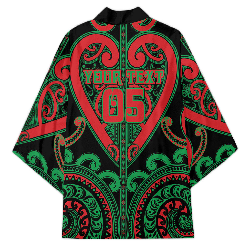 Custom Aotearoa Ngai Tuhoe Kimono Maori Tribal Pattern LT05 - Polynesian Pride