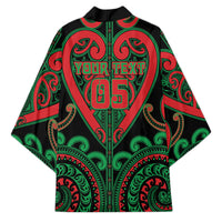 Custom Aotearoa Ngai Tuhoe Kimono Maori Tribal Pattern LT05 - Polynesian Pride