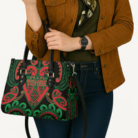 Aotearoa Ngai Tuhoe Leather Bag Maori Tribal Pattern LT05 - Polynesian Pride