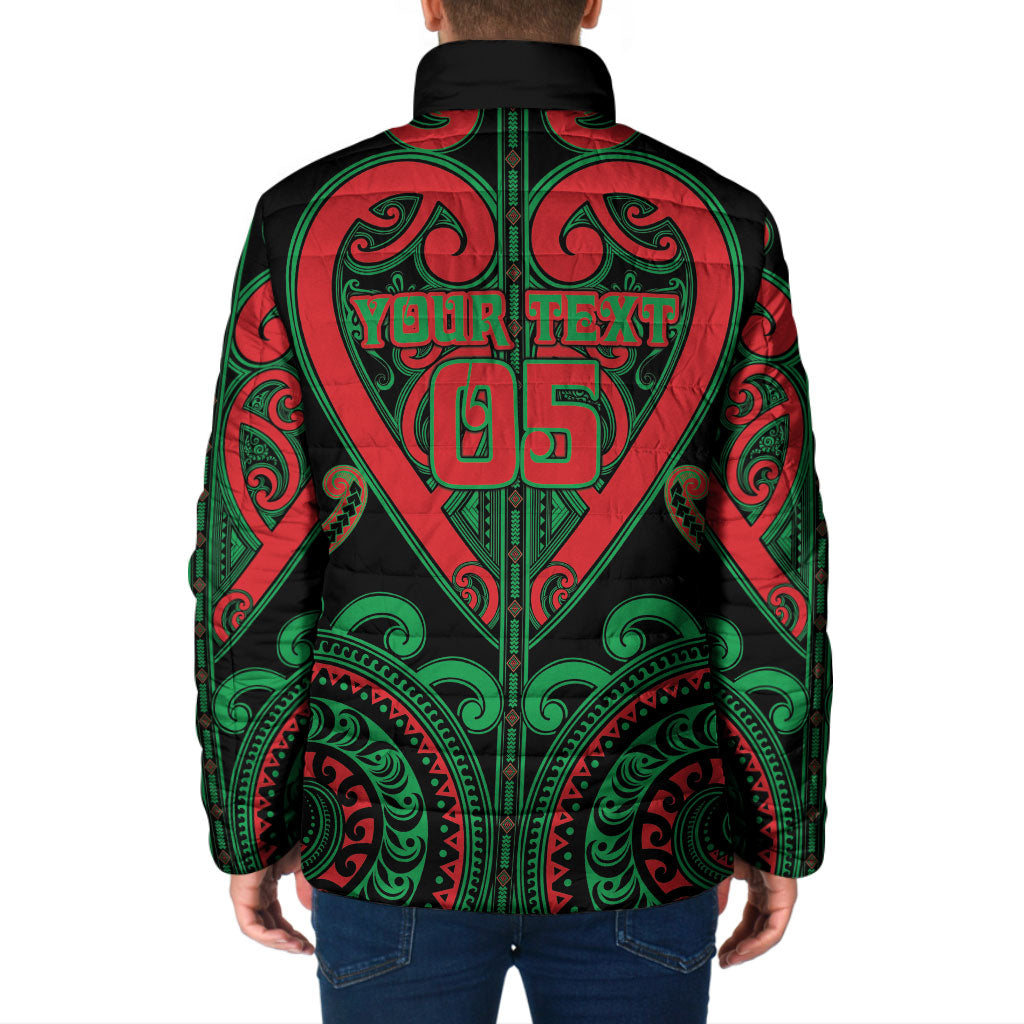Custom Aotearoa Ngai Tuhoe Padded Jacket Maori Tribal Pattern LT05 - Polynesian Pride