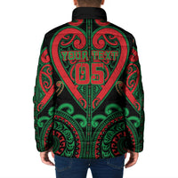 Custom Aotearoa Ngai Tuhoe Padded Jacket Maori Tribal Pattern LT05 - Polynesian Pride