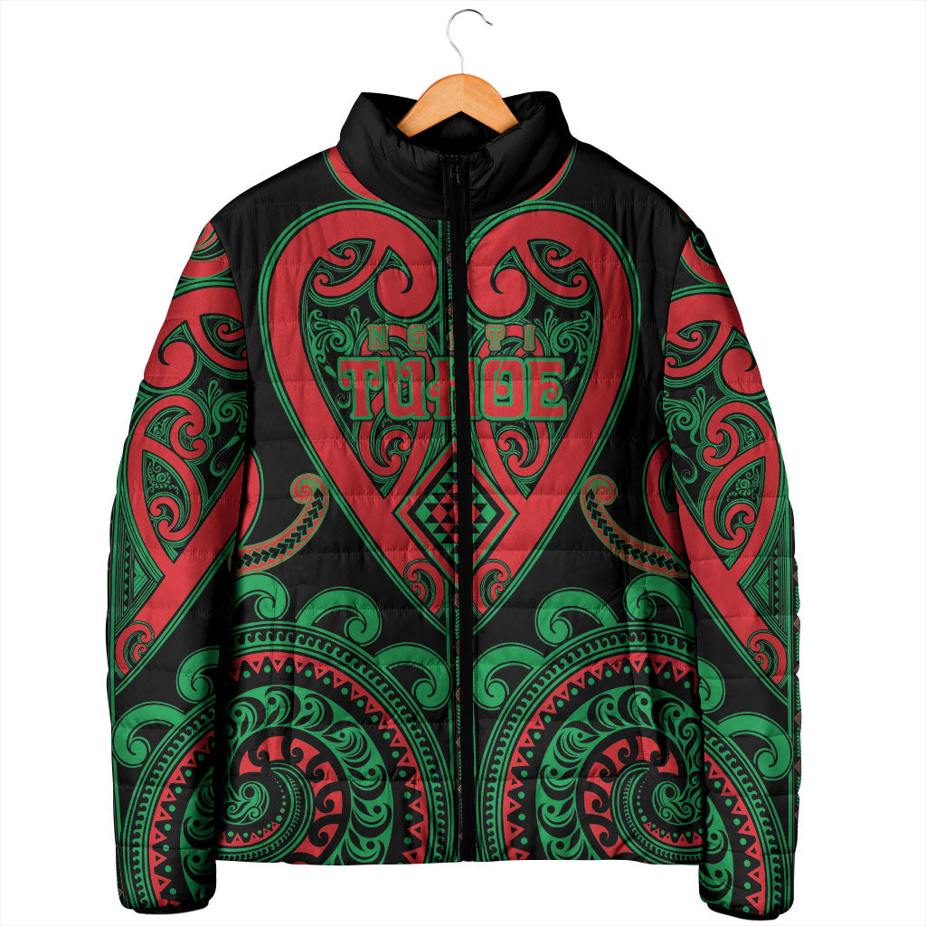 Custom Aotearoa Ngai Tuhoe Padded Jacket Maori Tribal Pattern LT05 - Polynesian Pride
