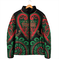 Custom Aotearoa Ngai Tuhoe Padded Jacket Maori Tribal Pattern LT05 - Polynesian Pride