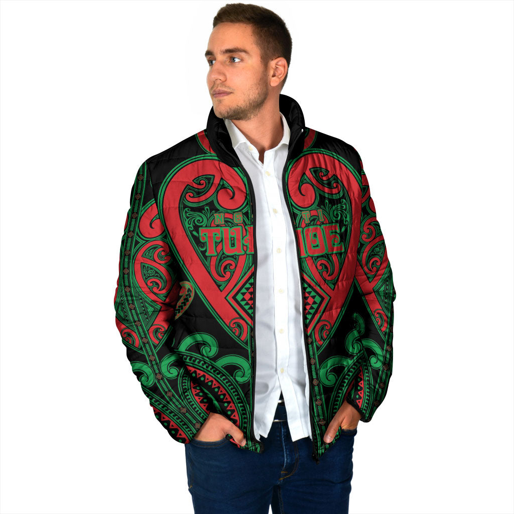 Custom Aotearoa Ngai Tuhoe Padded Jacket Maori Tribal Pattern LT05 - Polynesian Pride