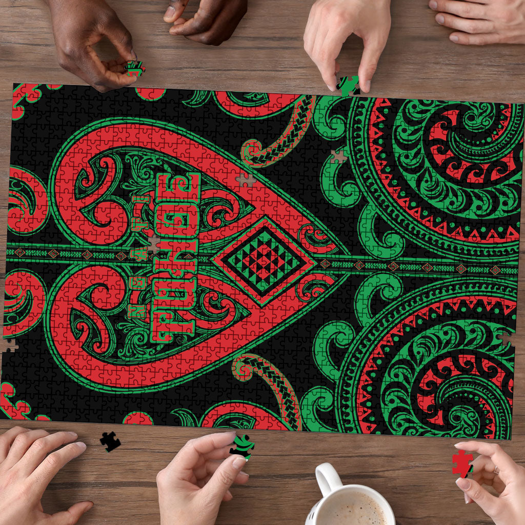 Aotearoa Ngai Tuhoe Puzzle Maori Tribal Pattern LT05 - Polynesian Pride