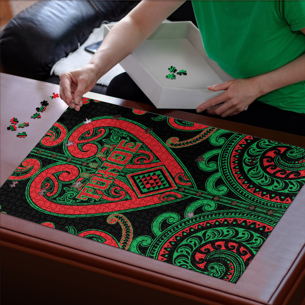 Aotearoa Ngai Tuhoe Puzzle Maori Tribal Pattern LT05 - Polynesian Pride