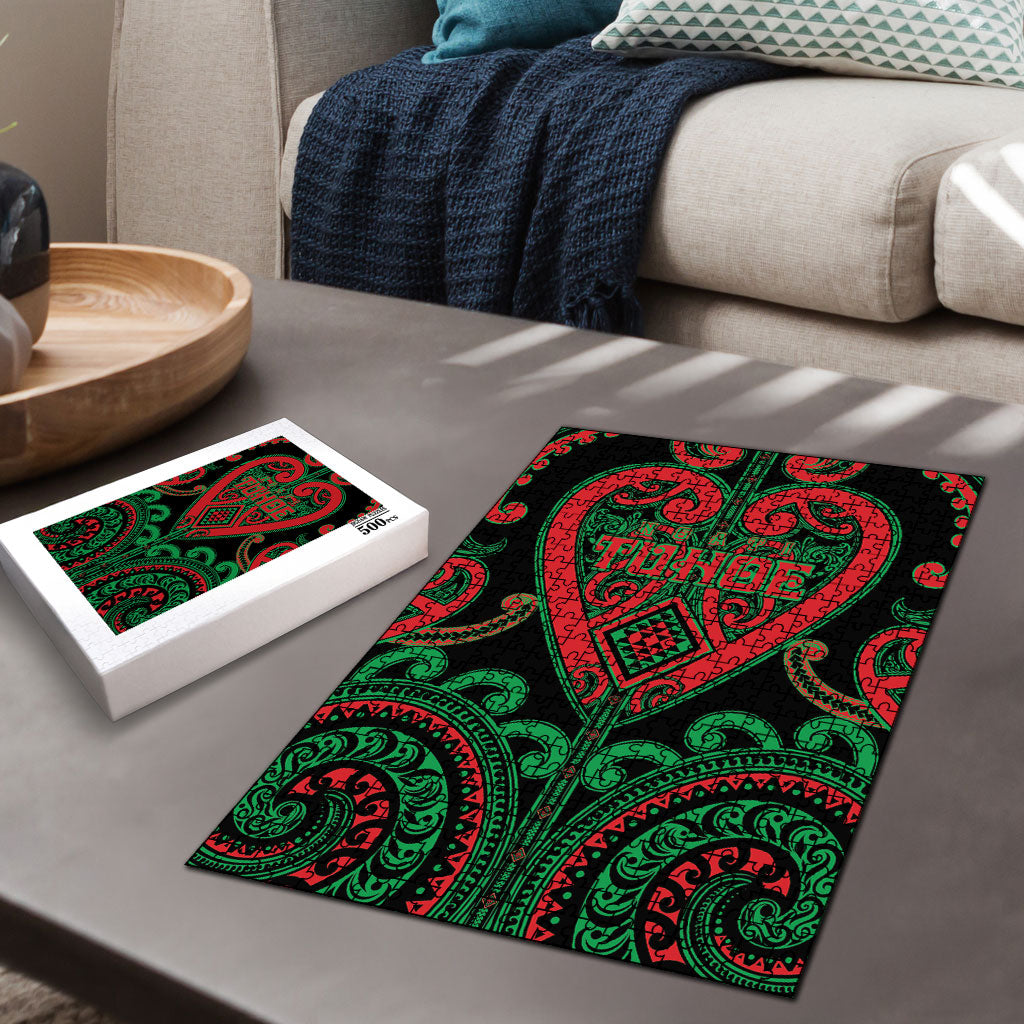 Aotearoa Ngai Tuhoe Puzzle Maori Tribal Pattern LT05 - Polynesian Pride
