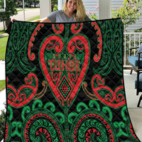 Aotearoa Ngai Tuhoe Quilt Maori Tribal Pattern LT05 Black - Polynesian Pride