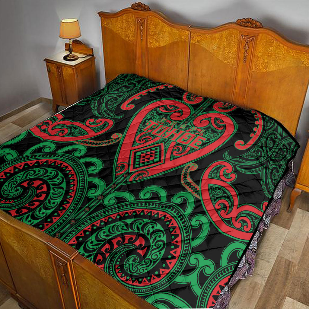 Aotearoa Ngai Tuhoe Quilt Maori Tribal Pattern LT05 - Polynesian Pride