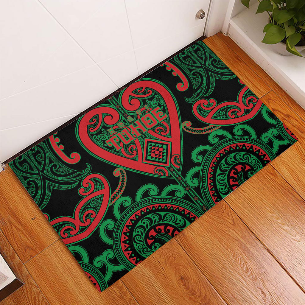 Aotearoa Ngai Tuhoe Rubber Doormat Maori Tribal Pattern LT05 - Polynesian Pride