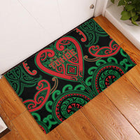 Aotearoa Ngai Tuhoe Rubber Doormat Maori Tribal Pattern LT05 - Polynesian Pride