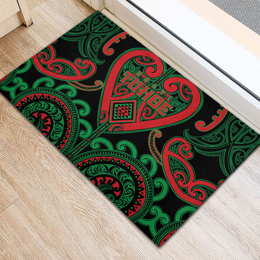 Aotearoa Ngai Tuhoe Rubber Doormat Maori Tribal Pattern LT05 - Polynesian Pride