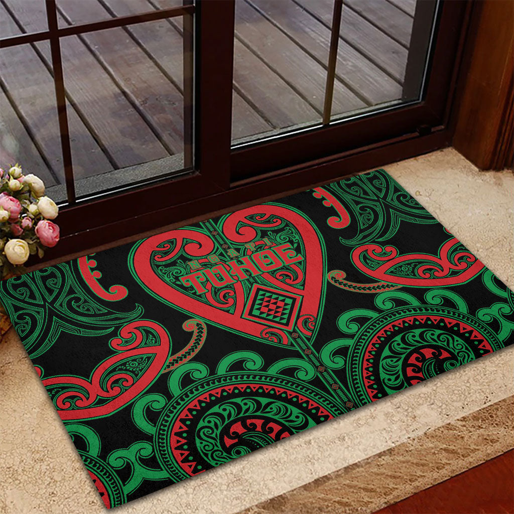 Aotearoa Ngai Tuhoe Rubber Doormat Maori Tribal Pattern LT05 - Polynesian Pride