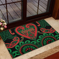 Aotearoa Ngai Tuhoe Rubber Doormat Maori Tribal Pattern LT05 - Polynesian Pride