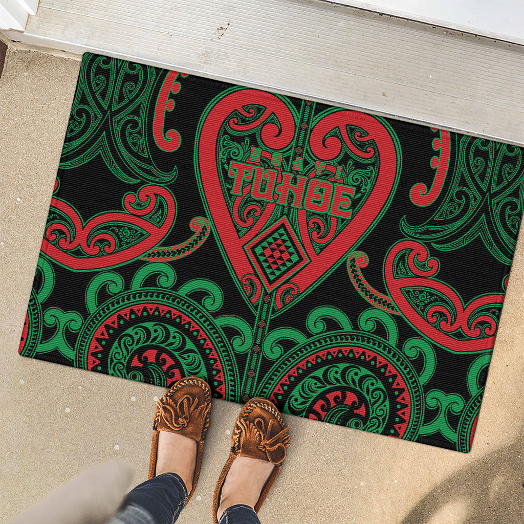 Aotearoa Ngai Tuhoe Rubber Doormat Maori Tribal Pattern LT05 - Polynesian Pride
