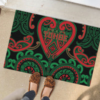 Aotearoa Ngai Tuhoe Rubber Doormat Maori Tribal Pattern LT05 - Polynesian Pride