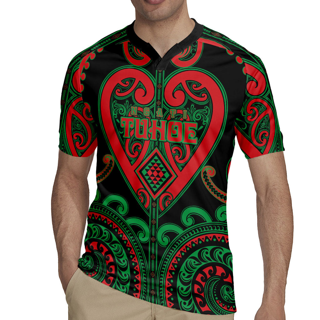 Custom Aotearoa Ngai Tuhoe Rugby Jersey Maori Tribal Pattern LT05 - Polynesian Pride