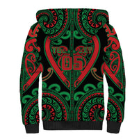 Custom Aotearoa Ngai Tuhoe Sherpa Hoodie Maori Tribal Pattern LT05 - Polynesian Pride