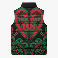 Custom Aotearoa Ngai Tuhoe Sleeveless Puffer Jacket Maori Tribal Pattern LT05 - Polynesian Pride