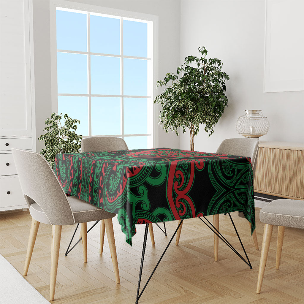 Aotearoa Ngai Tuhoe Tablecloth Maori Tribal Pattern LT05 - Polynesian Pride