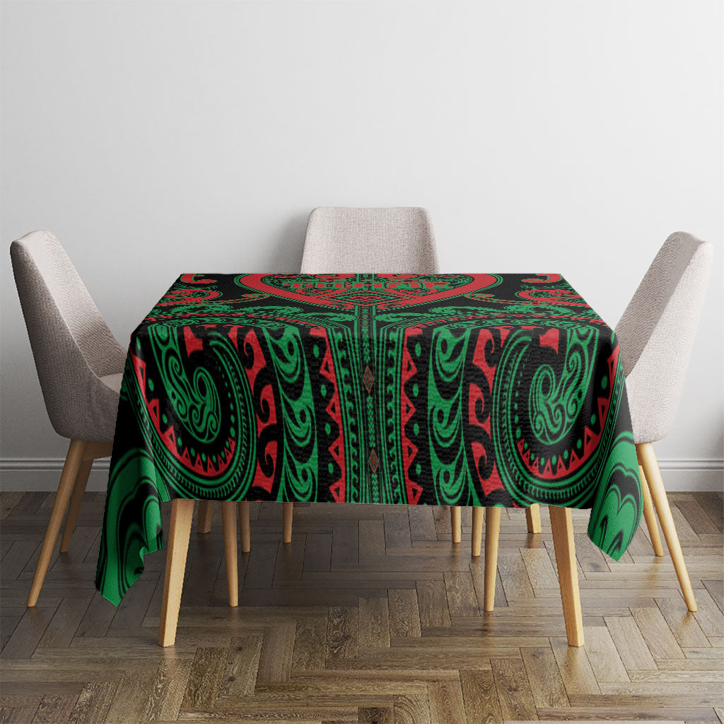 Aotearoa Ngai Tuhoe Tablecloth Maori Tribal Pattern LT05 - Polynesian Pride
