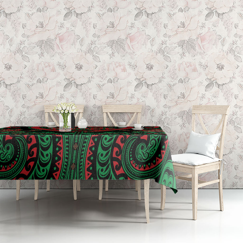 Aotearoa Ngai Tuhoe Tablecloth Maori Tribal Pattern LT05 - Polynesian Pride