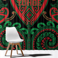 Aotearoa Ngai Tuhoe Window Curtain Maori Tribal Pattern LT05 - Polynesian Pride
