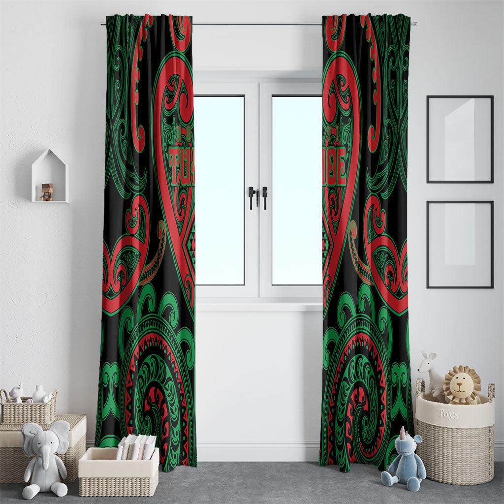 Aotearoa Ngai Tuhoe Window Curtain Maori Tribal Pattern LT05 - Polynesian Pride