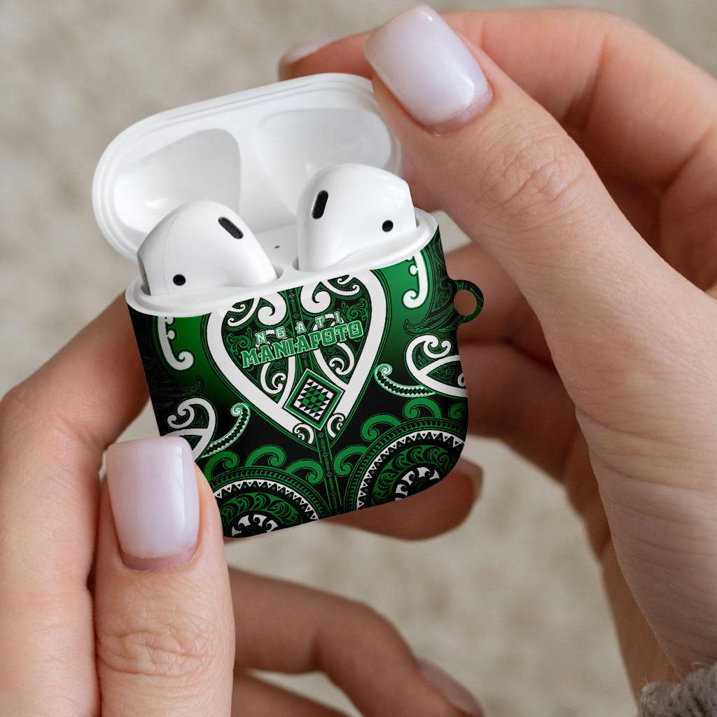 Aotearoa Ngati Maniapoto AirPods Case Maori Tribal Pattern LT05 - Polynesian Pride