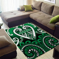 Aotearoa Ngati Maniapoto Area Rug Maori Tribal Pattern LT05 - Polynesian Pride
