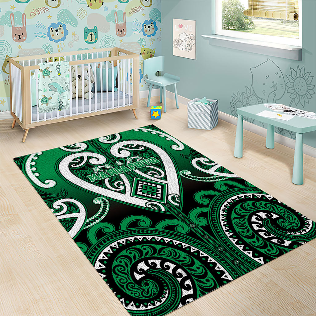 Aotearoa Ngati Maniapoto Area Rug Maori Tribal Pattern LT05 - Polynesian Pride