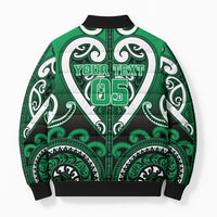 Custom Aotearoa Ngati Maniapoto Bomber Puffer Jacket Maori Tribal Pattern LT05 - Polynesian Pride