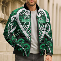 Custom Aotearoa Ngati Maniapoto Bomber Puffer Jacket Maori Tribal Pattern LT05 - Polynesian Pride