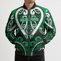 Custom Aotearoa Ngati Maniapoto Bomber Puffer Jacket Maori Tribal Pattern LT05 - Polynesian Pride