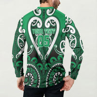 Custom Aotearoa Ngati Maniapoto Button Sweatshirt Maori Tribal Pattern LT05 - Polynesian Pride