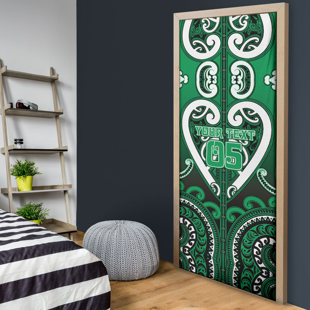 Custom Aotearoa Ngati Maniapoto Door Cover Maori Tribal Pattern LT05 - Polynesian Pride