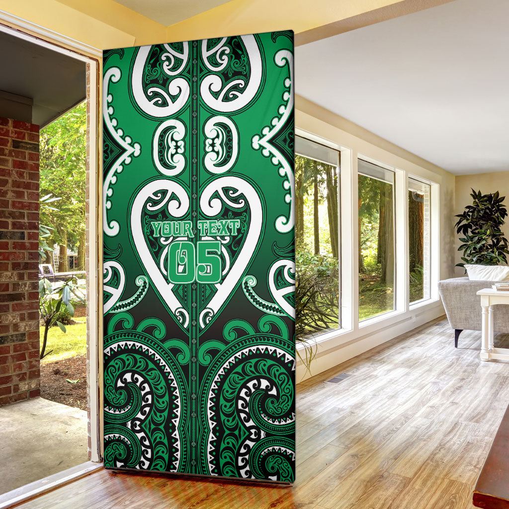 Custom Aotearoa Ngati Maniapoto Door Cover Maori Tribal Pattern LT05 - Polynesian Pride