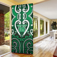 Custom Aotearoa Ngati Maniapoto Door Cover Maori Tribal Pattern LT05 - Polynesian Pride