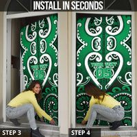 Custom Aotearoa Ngati Maniapoto Door Cover Maori Tribal Pattern LT05 - Polynesian Pride