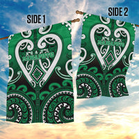 Aotearoa Ngati Maniapoto Garden Flag Maori Tribal Pattern LT05 - Polynesian Pride