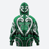 Custom Aotearoa Ngati Maniapoto Hoodie Maori Tribal Pattern LT05 - Polynesian Pride