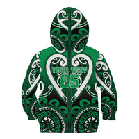 Custom Aotearoa Ngati Maniapoto Kid Hoodie Maori Tribal Pattern LT05 - Polynesian Pride