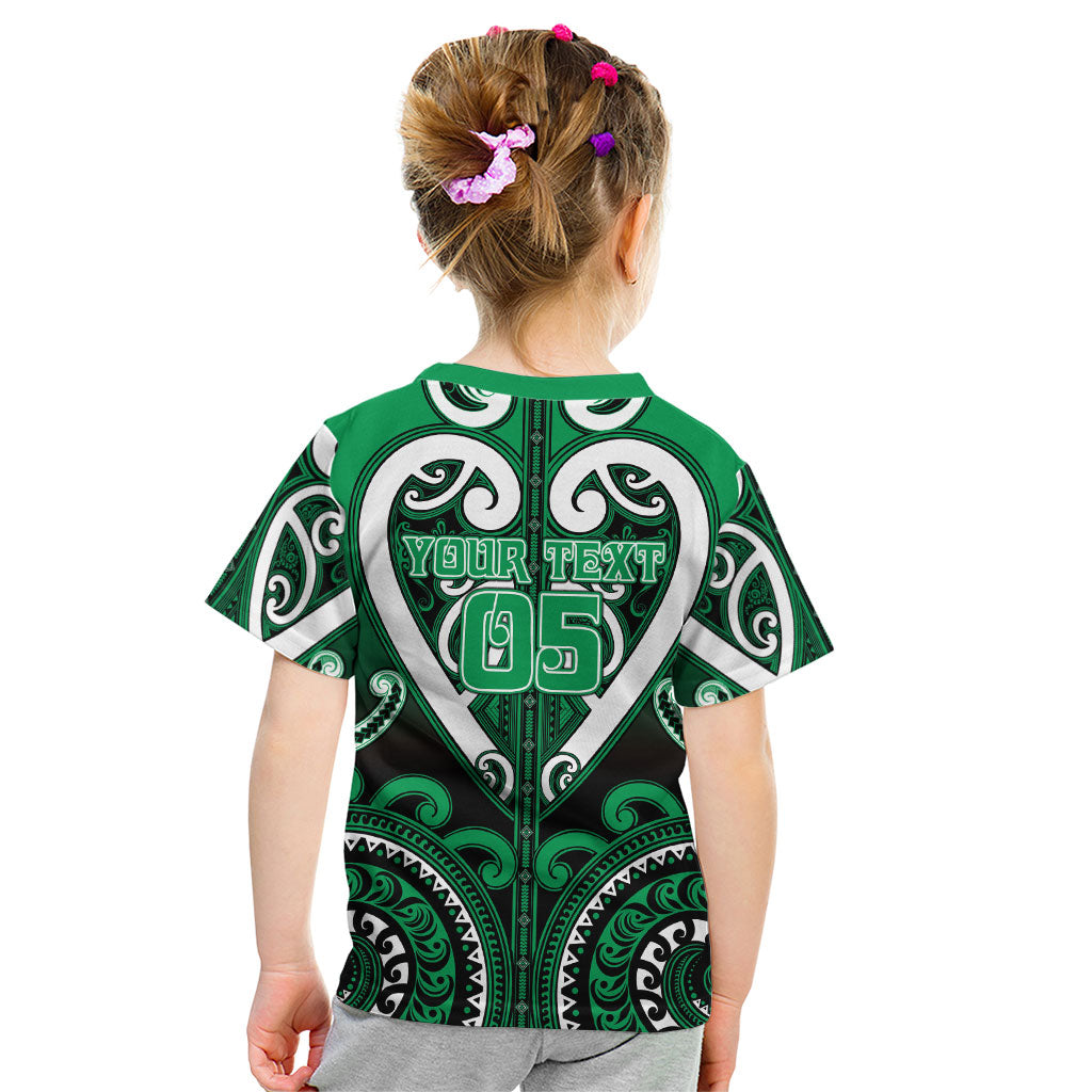 Custom Aotearoa Ngati Maniapoto Kid T Shirt Maori Tribal Pattern LT05 - Polynesian Pride