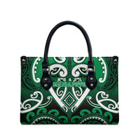 Aotearoa Ngati Maniapoto Leather Bag Maori Tribal Pattern LT05 - Polynesian Pride