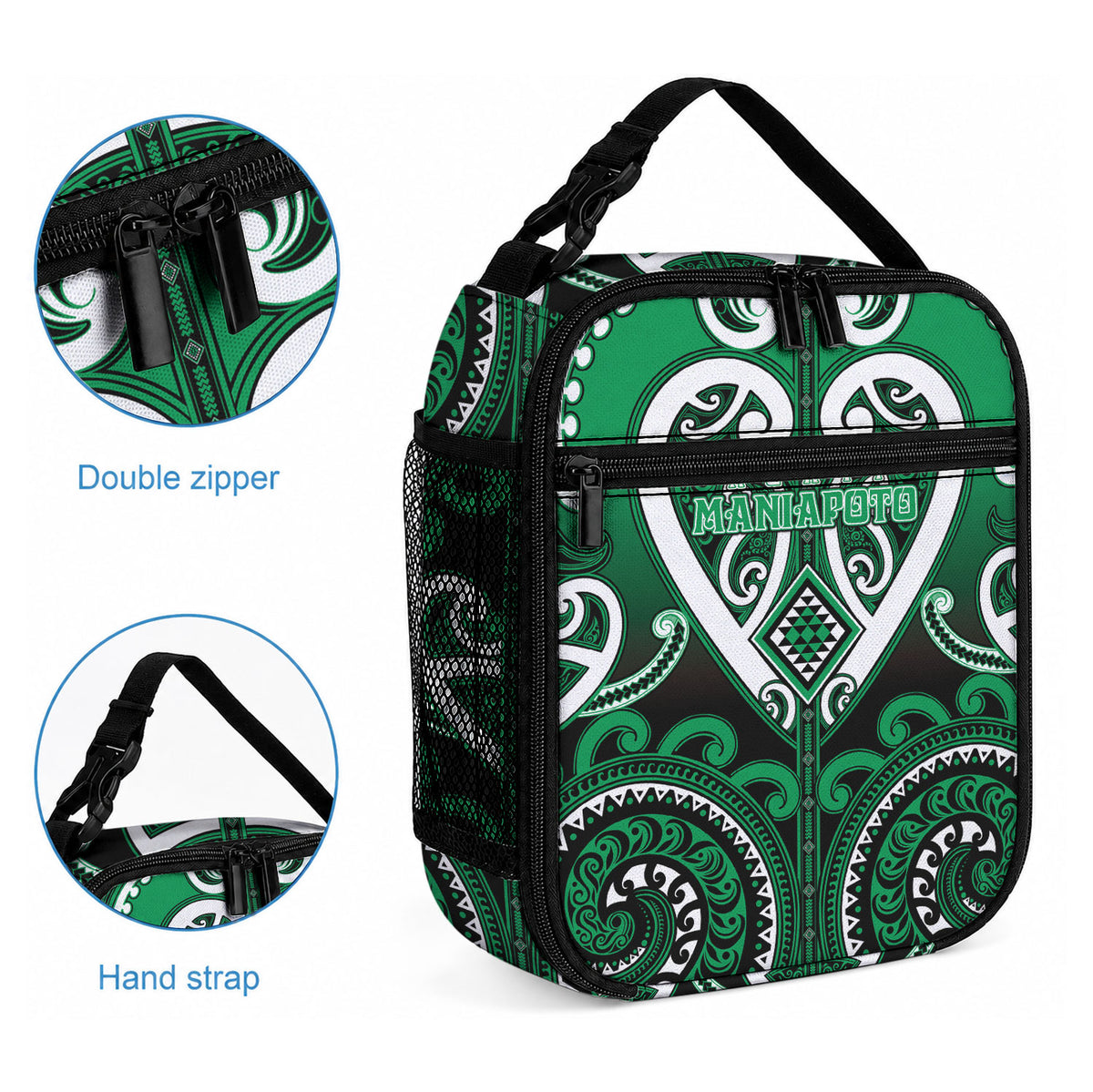 Aotearoa Ngati Maniapoto Lunch Bag Maori Tribal Pattern LT05 - Polynesian Pride