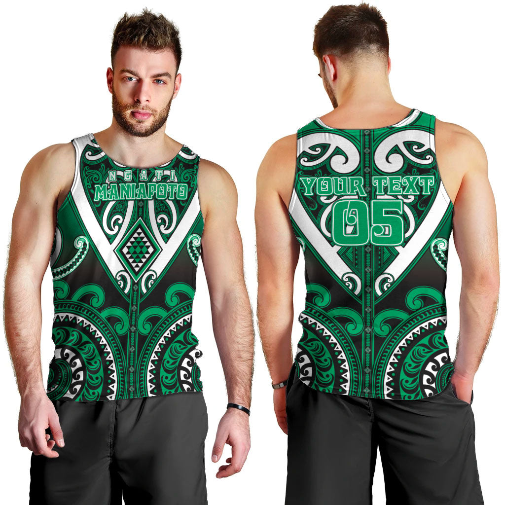 Custom Aotearoa Ngati Maniapoto Men Tank Top Maori Tribal Pattern LT05 - Polynesian Pride
