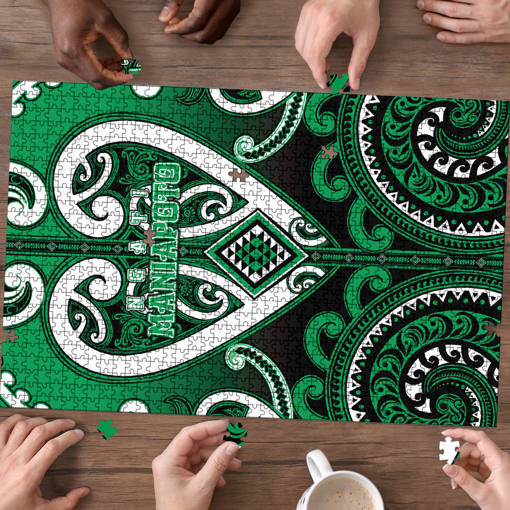 Aotearoa Ngati Maniapoto Puzzle Maori Tribal Pattern LT05 - Polynesian Pride