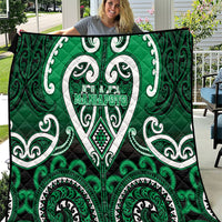 Aotearoa Ngati Maniapoto Quilt Maori Tribal Pattern LT05 Green - Polynesian Pride